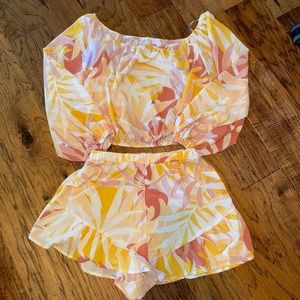 Pink Lily boutique 2 piece outfit